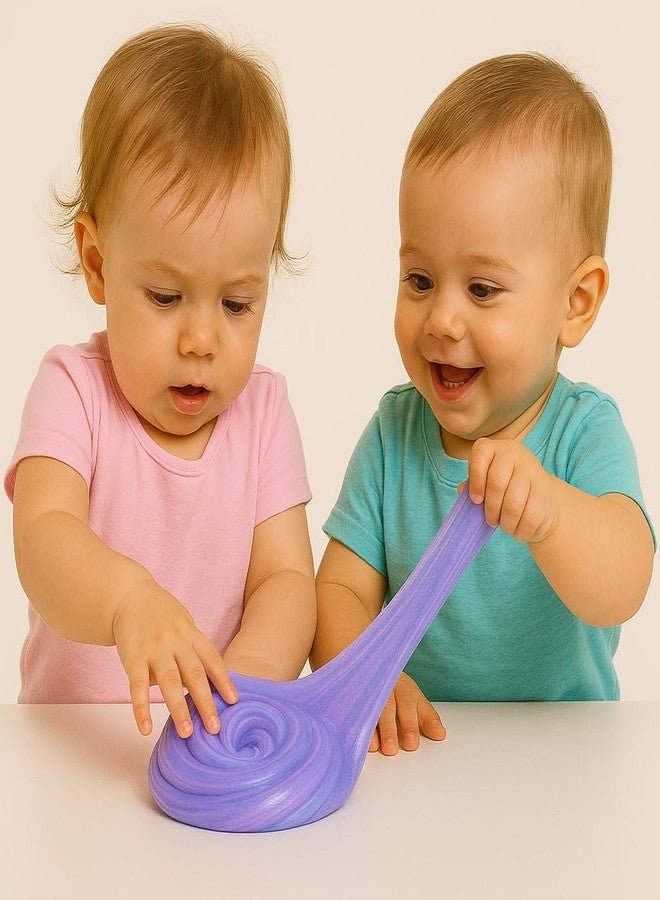 جوليانا مجموعة جوليانا الصيفية الناعمة المطاطية من سلايم الزبدة، لعبة معجون ممتعة لتخفيف التوتر للبنات والأولاد (عبوة من 3 قطع - محفز مجاني) - Image 3